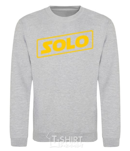 Sweatshirt Solo word sport-grey фото
