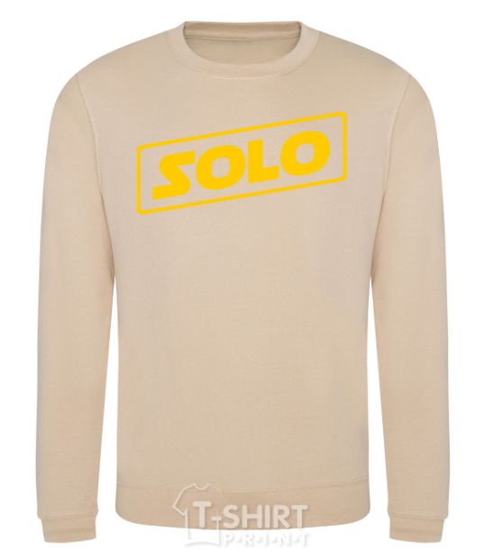 Sweatshirt Solo word sand фото
