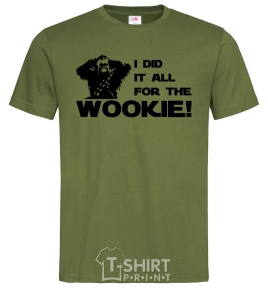 Men's T-Shirt I did it all for the wookie millennial-khaki фото
