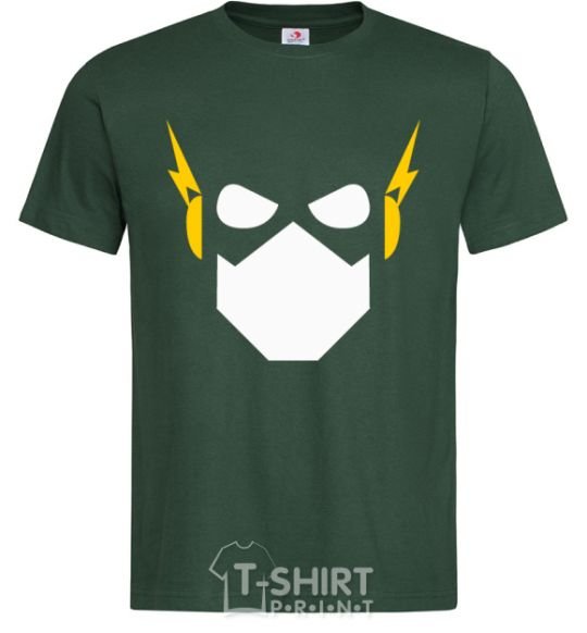 Мужская футболка Flash minimal Темно-зеленый фото
