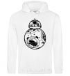 Men`s hoodie BB-8 black White фото