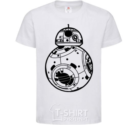 Детская футболка BB-8 black Белый фото