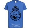 Kids T-shirt BB-8 black royal-blue фото