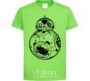 Kids T-shirt BB-8 black orchid-green фото