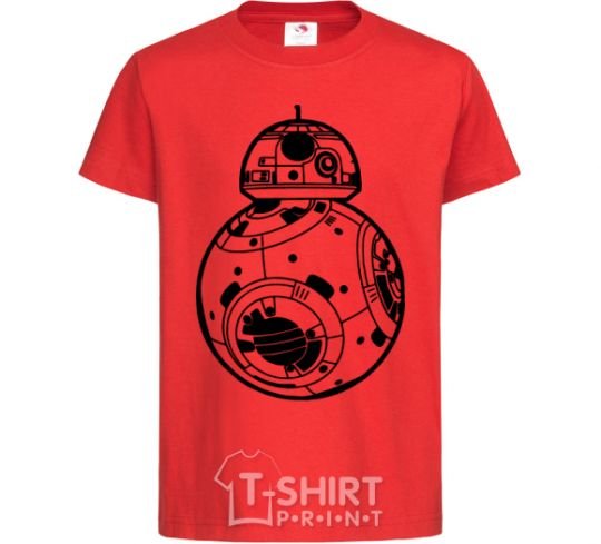 Kids T-shirt BB-8 black red фото