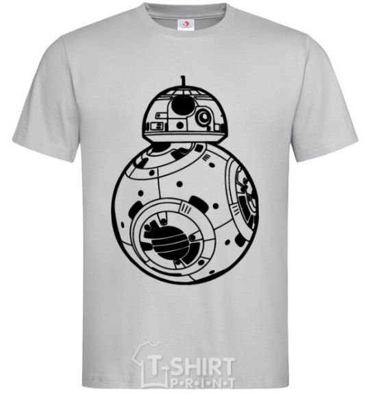 Men's T-Shirt BB-8 black grey фото