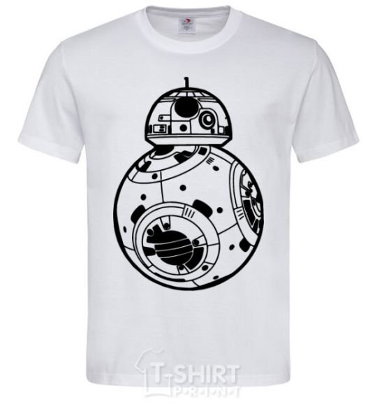 Men's T-Shirt BB-8 black White фото