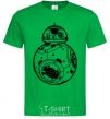 Men's T-Shirt BB-8 black kelly-green фото