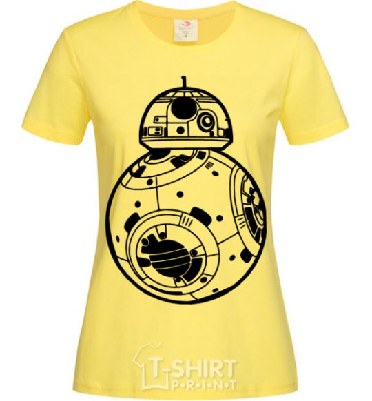 Женская футболка BB-8 black Лимонный фото