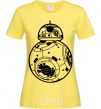 Women's T-shirt BB-8 black cornsilk фото