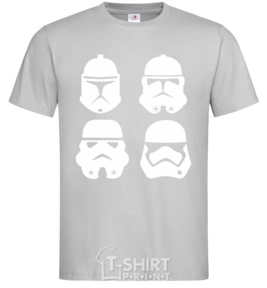 Men's T-Shirt Stormtroopers evolution grey фото
