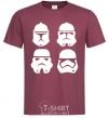 Men's T-Shirt Stormtroopers evolution burgundy фото