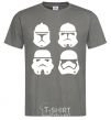 Men's T-Shirt Stormtroopers evolution dark-grey фото