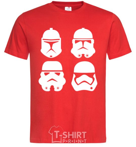 Men's T-Shirt Stormtroopers evolution red фото