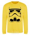 Sweatshirt Stormtrooper face yellow фото