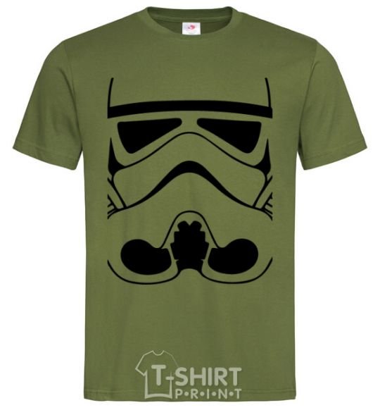 Men's T-Shirt Stormtrooper face millennial-khaki фото