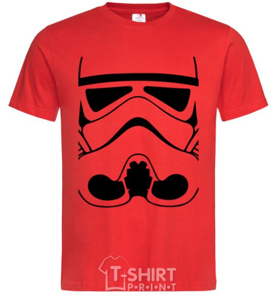 Men's T-Shirt Stormtrooper face red фото