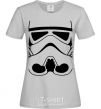 Women's T-shirt Stormtrooper face grey фото