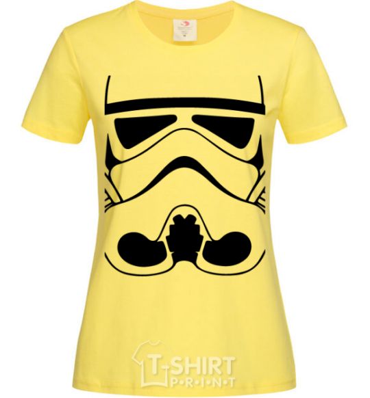 Women's T-shirt Stormtrooper face cornsilk фото
