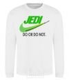 Свитшот Jedi do or do not Белый фото