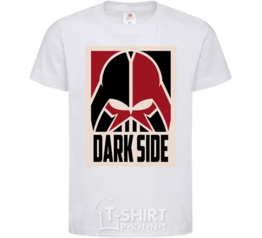 Kids T-shirt Dark side White фото