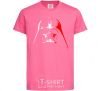 Детская футболка Дарт Вейдер бело-красный Ярко-розовый фото