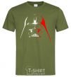 Men's T-Shirt Darth Vader white and red millennial-khaki фото