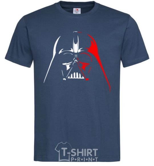 Men's T-Shirt Darth Vader white and red navy-blue фото