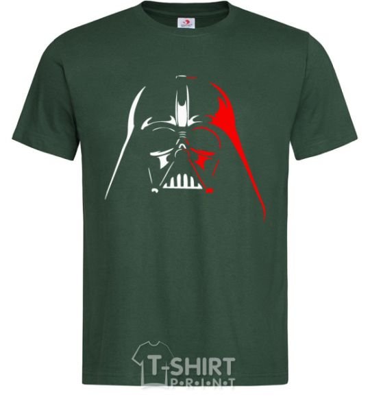 Men's T-Shirt Darth Vader white and red bottle-green фото