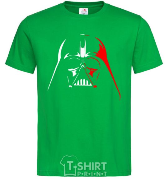 Men's T-Shirt Darth Vader white and red kelly-green фото