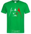Men's T-Shirt Darth Vader white and red kelly-green фото