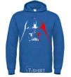 Men`s hoodie Darth Vader white and red royal фото