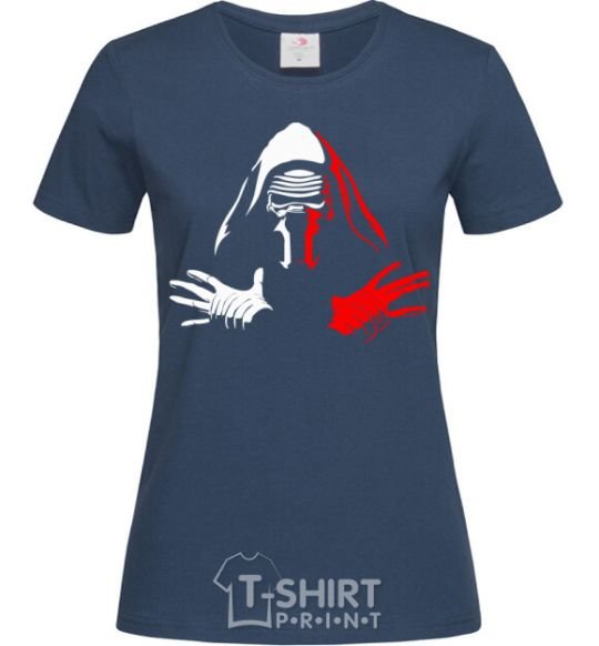 Women's T-shirt Kylo Ren navy-blue фото