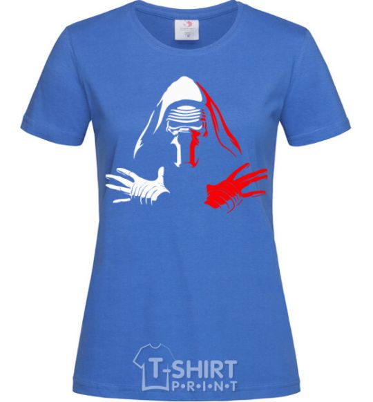 Women's T-shirt Kylo Ren royal-blue фото