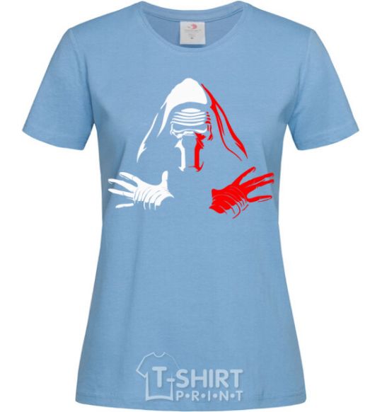 Women's T-shirt Kylo Ren sky-blue фото