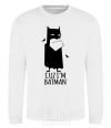 Sweatshirt Cuz i'm batman White фото