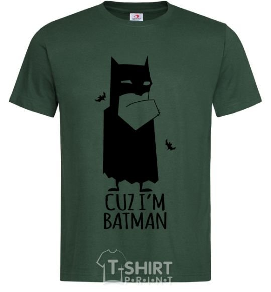 Men's T-Shirt Cuz i'm batman bottle-green фото