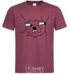 Men's T-Shirt Happy Jake burgundy фото