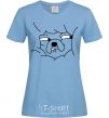 Women's T-shirt Happy Jake sky-blue фото