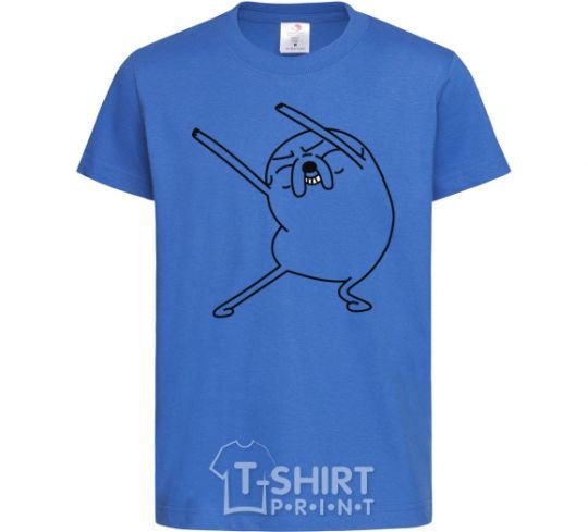 Kids T-shirt A very happy Jake royal-blue фото