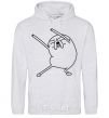 Men`s hoodie A very happy Jake sport-grey фото