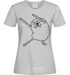 Women's T-shirt A very happy Jake grey фото