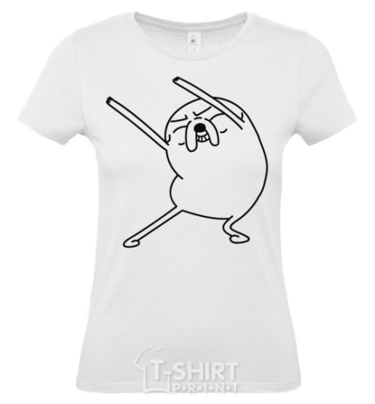 Women's T-shirt A very happy Jake White фото