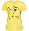 Women's T-shirt A very happy Jake cornsilk фото