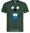 Men's T-Shirt Jake and the calculator bottle-green фото