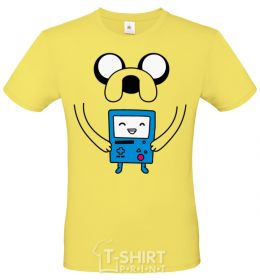 Men's T-Shirt Jake and the calculator cornsilk фото