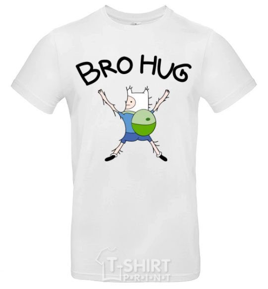 Men's T-Shirt Bro hug White фото
