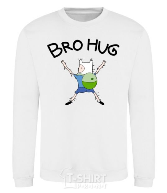 Sweatshirt Bro hug White фото
