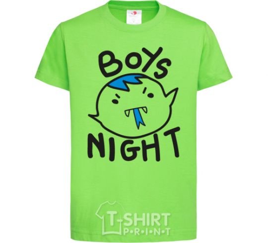 Детская футболка Boys night Лаймовый фото