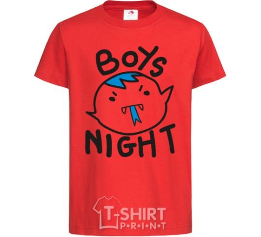 Kids T-shirt Boys night red фото